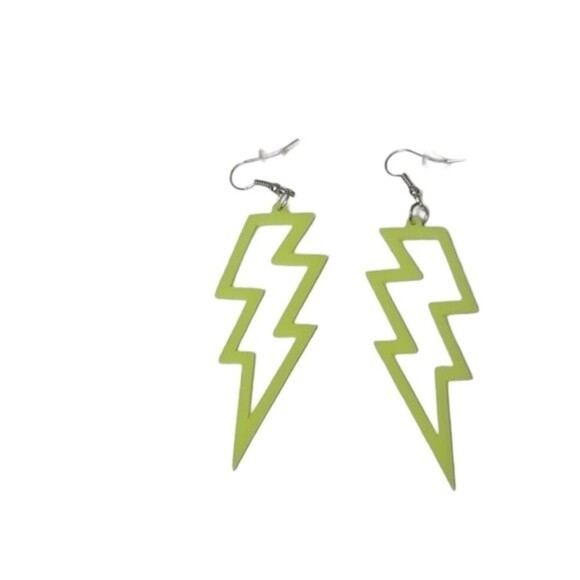 Lighting Flash Drop Down Dangle Earrings NEW - Picture 1 of 4